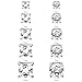 NEWITIN 10 Pairs Magnetic Earrings for Men Clip on Earring Stainless Steel Magnet Earring Unisex Hoop Dangle Cross CZ Studs Non Piercing Magnetic Stud Earrings for Men Women