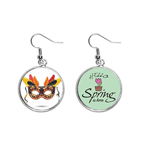 Joyas de Carnaval con colgante de Venecia y plumas seleccionadas