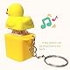 Duckeys Quacking Fidget Toy, 2 Stück Duck Keycap Fidget Spielzeug, Enten Schlüsselanhänger mit Licht & Sound, Duckeys Keycap Zappelspielzeug zur Linderung von Stress und Angst