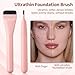 2pcs Face Spatula, Super Thin Blade Makeup Flat Foundation Brush, Premium Face Korean Makeup Brush for Blending Cream, Thin Foundation Brush Makeup Tool Face Foundation Flat Brush