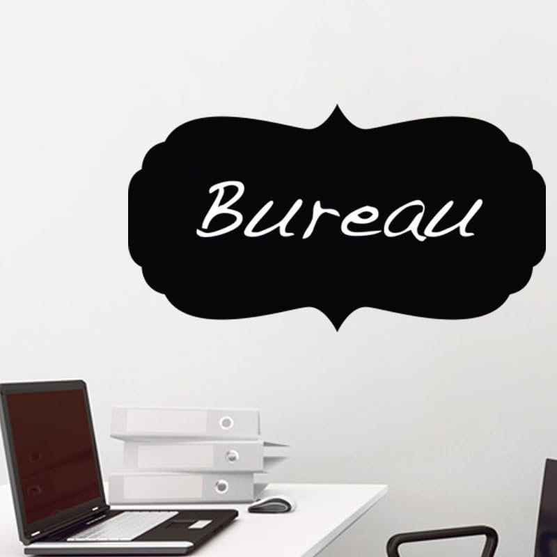 Ardoise magique géante en sticker : décorez votre salon avec ce tableau noir bulle