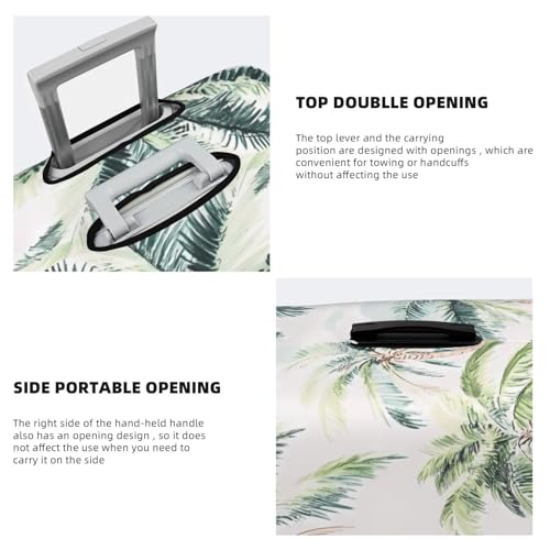 Vintage Palm Trees Elastic Travel Luggage Cover, Washable Spandex Suitcase Protector, Anti-Scratch Fits 18-32 Inch 5