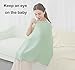 Nursing Cover, Muslin Nursing Cover up for Breastfeeding, Soft & Breathable 100% Cotton with Adjustable Neck Strap, Multi-Use Nursing Apron & Baby Essentials, 2 Pack (Grass Green and Blue)