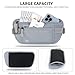 Money Belt for Travel Hidden Travel Pouch Women Men Hidden Rfid Passport Holder for Travel (Grey)