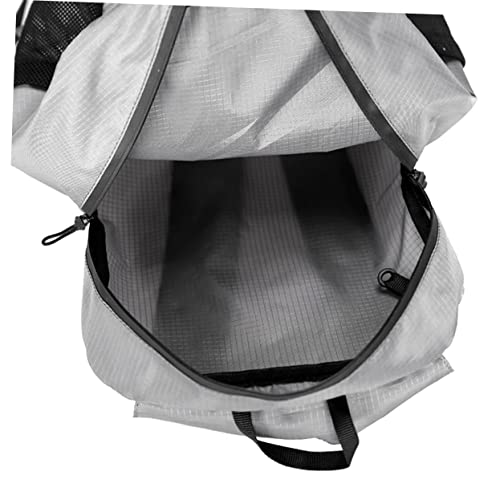 Mochila plegable impermeable ligera para senderismo y camping gris miniatura 5
