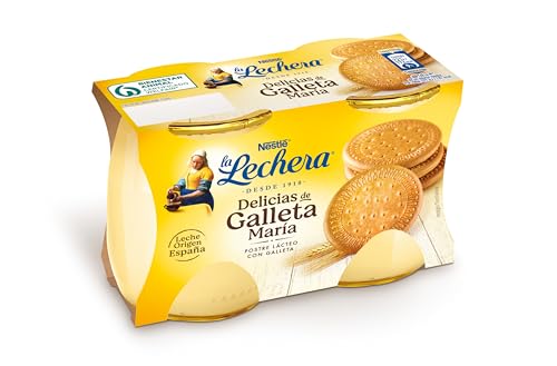 La Lechera Postre Lácteo Galleta María, 2 x 125g