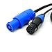 3-Pin XLR Combo Cable – 1M/3ft – Durable Audio & Power Hybrid Cable for Stage, DJ, PA System