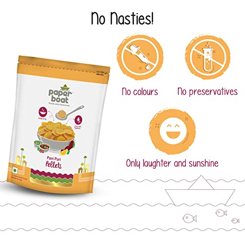 Image of Paper Boat Panipuri Pellets I Hygienic & Tasty I Ready to Fry I Golgappe, 400g