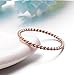 UNAPHYO Women's Stainless Steel 1.5mm Twisted French Rope Skinny Wedding Ring Rose Gold Size 7