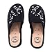 JOMIX Zapatillas de Casa Mujer Invierno Cómodas con Cuña Baja Made in Italy Suaves y Calientes con Bordado Floral y Strass ITD2413 Negro 38 Imagen de JOMIX Zapatillas de Casa Mujer Invierno Cómodas con Cuña Baja Made in Italy Suaves y Calientes con Bordado Floral y Strass ITD2413 Negro 38