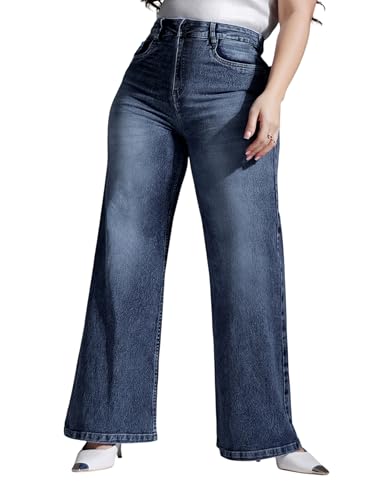 Image of Miss Chase A+ Women's Bootcut High Rise Regular Stretchable Denim Jeans