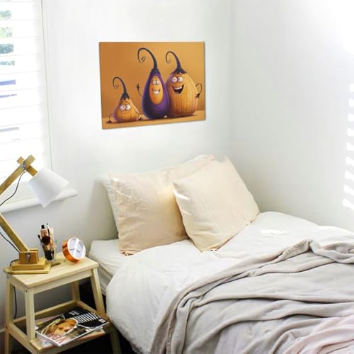 Peinture murale Aubergine surprise tableau d'art chic 30x40 - 7