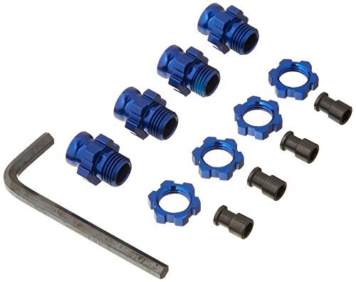 Moyeu et écrou de roue Traxxas 6856X bleu 17 mm pour sessions de saut