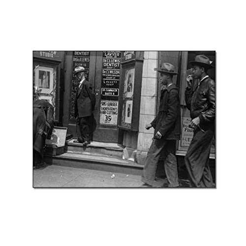 Tomart German Colonial Black And White Photography Wall Art Canvas Print Room Poster Canvas Painting Wall Art Poster For Bedroom Living Room Decor 24X32Inch(60X80Cm) Frame-Style #TOP13