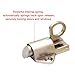 BE-TOOL 2 Sets Self Closing Latches - Spring Load Bolt Latch - Security Automatic Window Gate Lock for Gate Window and Cabinet, Including Screws (Gold)