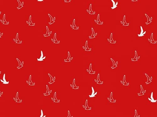 Cotton Jersey Knit Fabric Red - per Meter