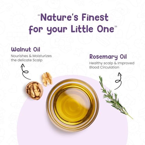 Image of Mother Sparsh Nourishing Baby Hair Oil | Soothe & Nourishes Delicate Baby Scalp | Suitable Hair Oil for Newborns | Paraben Free, Sulphate Free- 100ml