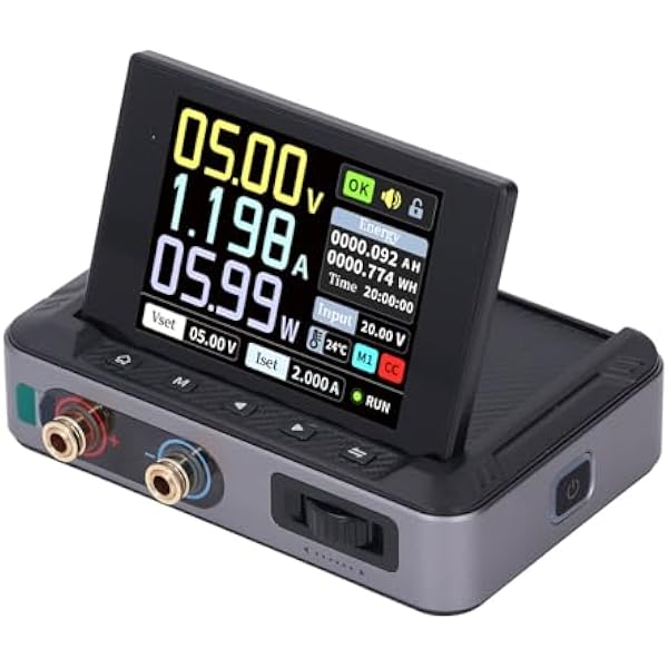 Regulowany Zasilacz Prądu Stałego Stabilna Moc Wyjściowa 0–30 V 0–5 A 150 W Przenośny Zasilacz Regulowany do zadań Debugowania 2 Kable z Zaciskami Krokodylkowymi