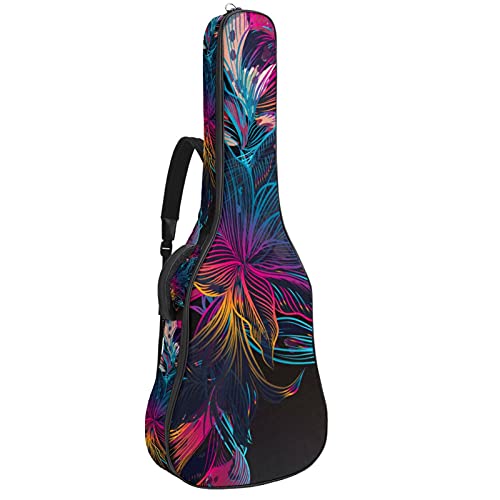 Sac guitare electrique acoustique basse floral 106 cm