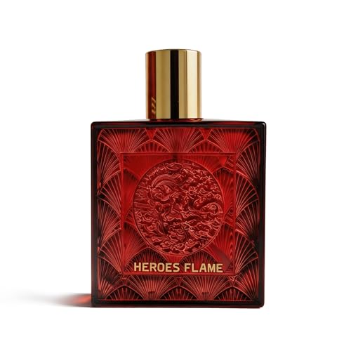 Image of AFLUXE Heroes Flame Eau de Toilette for Men, Vibrant Woody Spicy Citrus Cologne, Long Lasting Captivating Scent, 3.3 fl oz (100 ml)