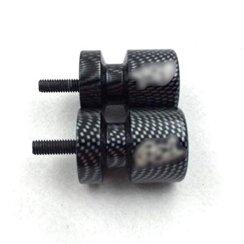HTTMT MT221-003- Carbin Fiber Swingarm Spools R6 Engraved Logo 6mm Compatible with FZ6 2004-2008/ R6 YZF-R6 1998-2015/ R6S YZF-R6S (All Years) Carbon