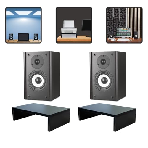 Kit 2 Suportes Para Monitores De Áudio Home Stúdio