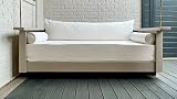 Sunbrella Twin Size Outdoor Mattress Cover, 2 Round Bolster Pillows and One Extra Long Body Pillow S