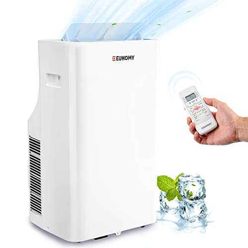 Image of EUHOMY Portable Air Conditioners 11,000 Btu, 4 in 1 Portable Cooling AC with Heat, Dehumidifier, Fan Modes, Quiet Stand-up AC with 46dB Low Noise & Sleep Mode for Bedrooms, room up to 550 Sq.Ft