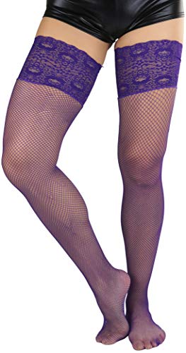 Image of ToBeInStyle Women's Thigh Highs With Smooth Silicone Lace