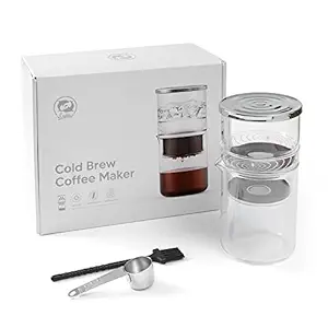RECAFIMIL Cold Brew Coffee Maker 10Ten oz, Dripper Iced Coffee Brewer Maker with Adjustable Water Flow, S