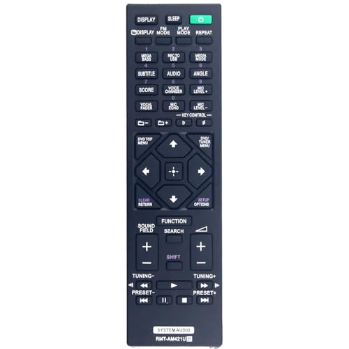 RMT-AM421U Ersatz-Fernbedienung für Sony Audiosystem MHC-M60D MHC-V73D MHC-V83D MHS-V72D MHC-M40D MHC-M20D HCD-M40D HCD-M20D MHCM40D MHCM20D MHC-M80D