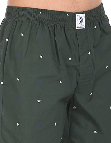 Image of U.S. Polo ASSN. Men's Comfort Fit Print Cotton I663 Boxers (Pack of 1)