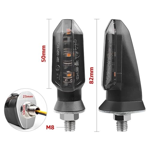 Clignotants moto 8mm pour remplacer un feu cassé sur Kawasaki ZX10R