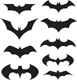 Batman Logo Sticker Decal Pack of (9) Black