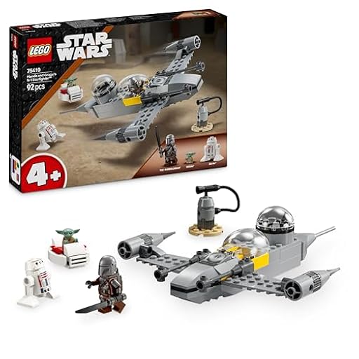 LEGO Star Wars 75410 Caza Estelar N-1 de Mando y Grogu Maqueta de Juguete con Figuras del Mandaloriano, Baby Yoda y R5-D4, Set de Iniciación, Regalo The Mandalorian para Niños y Niñas de 4 Años o Más | Ya disponible en tu tienda friki favorita! En mundofriki.es!