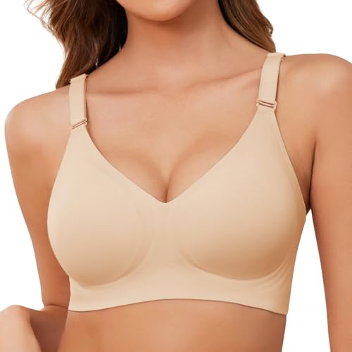 Wireless Bras for Women - Soft No Underwire Comfortable Seamless Bra - Full Coverage Bralettes - Everyday Bra