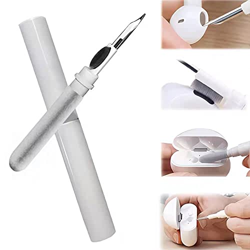 Winglos イヤホンクリーナーキット イヤホン用掃除用品 イヤホンケースクリーナー ブラシツール 補聴器クリーニングツール 汚れ落とし (White)