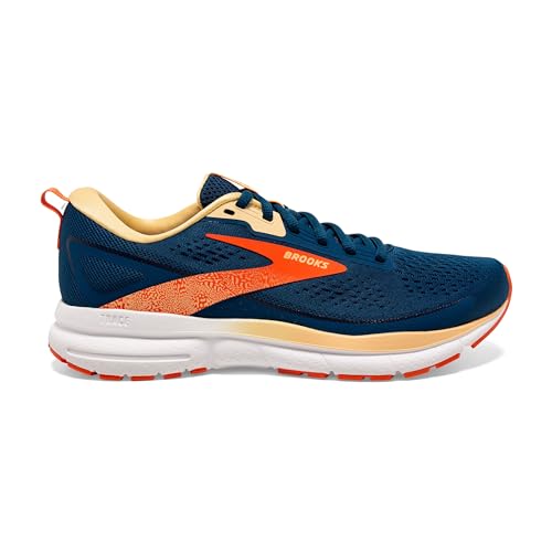 Brooks Brooks Women’s Trace 3 Neutral Running Shoe - Blue/Nasturtium/Sunburst - 8.5 Medium