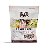 Whole Paws, Grain-Free Dog Biscuit Treats, Beef & Sweet Potato Recipe, 16 Ounce