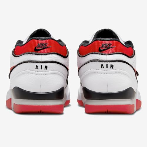 Nike Air Alpha Force 88 Men's Shoes (DZ4627-100, White/Black/Neutral Grey/University Red) Size 3.53
