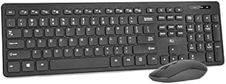 Wireless Keyboard and Mouse Combo - Rii Standard Office Wireless Keyboard and Mouse for Windows/Android TV Box/Raspberry Pi/PC/Laptop/PS3/4 (1PACK)