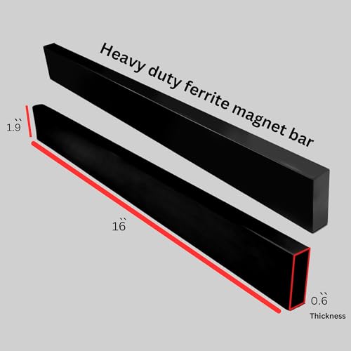 IHS Heavy Duty Kitchen Magnetic Knife Holder for Wall No Drill- Strong Stainless Steel Knife Magnetic Strip with Additional Hooks-Multipurpose Magnetic Strip for Knives, Tools & Utensils (40 CM) - Image 3