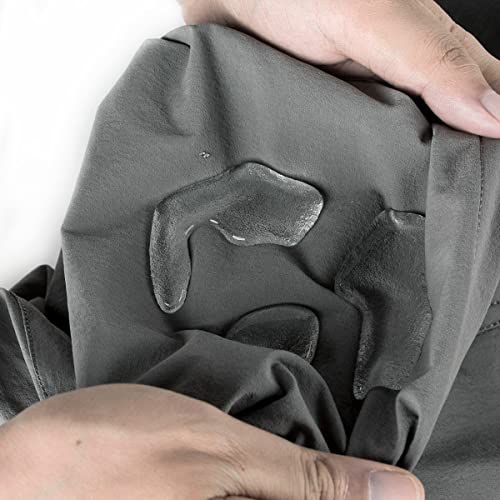Free Soldier Men's Outdoor Cargo Hiking Pants With Belt Lightweight Waterproof Quick Dry Tactical Pants Nylon Spandex (Dark Gray Color 34W/32L) #TOP2