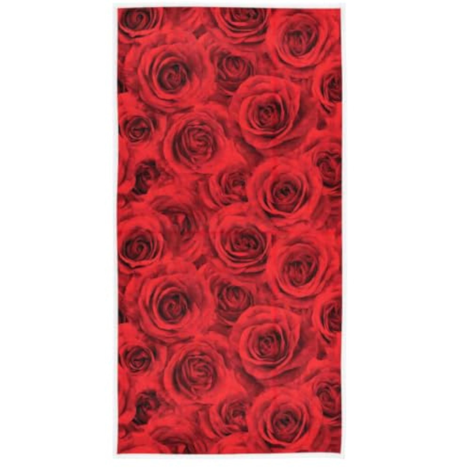 3D Natural Red Roses Print Guest Hand Towel