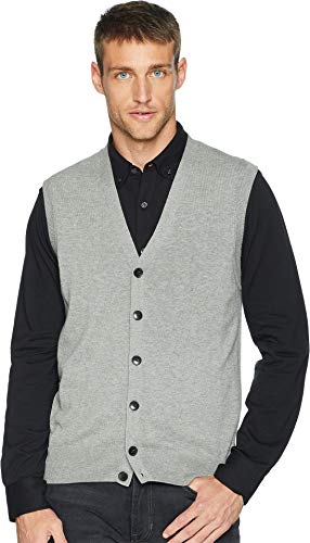 Gilet en maille jersey Perry Ellis pour homme fin et léger contre la fraîcheur