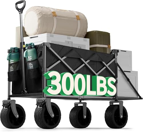 Festival Trolley, 300L Folding Beach Trolley Cart...