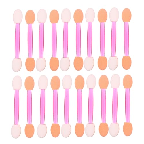 AUTSUPPL 80個の使い捨てデュアルヘッドアイシャドウアプリケーターブラシメイクアイシャドウスポンジ