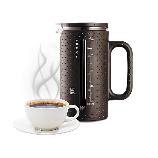 Cafeteira Prensa Francesa Leite Cremoso 1 Litro Biscuitt Intensità Aço Inox Barista Collection