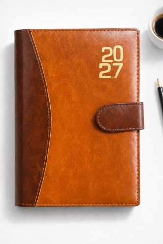Image of Nitaniya Paper Cover Hard Bound New Year Diary 2027 | A5 Size 365 Days Daily Planner Diary with Dates and Month Cut Index For Office, Student & Corporate (AD611)