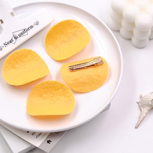 4 Pinzas para Pelo en Forma de Papas Fritas Simuladas miniatura 1